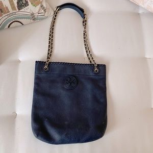 TORY BURCH Navy Leather-PURSE -Crossbody